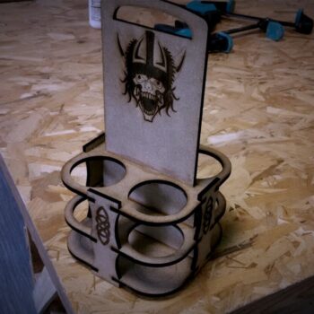 Intra απο ξύλο plywood 3mm-4mm πάχος - Drink Caddy Drink Carrier Δίασταση 30x30 cm Intraeaxys-joedm651 - Image 1