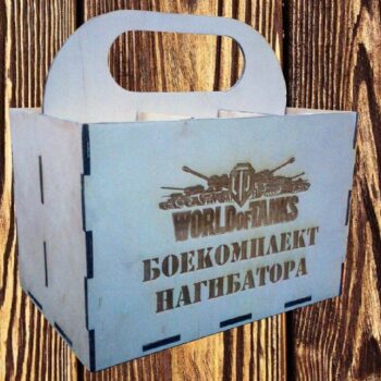 Intra απο ξύλο plywood 3mm-4mm πάχος - World Of Tanks Beer Caddy Δίασταση 30x30 cm Intraeaxys-p7ym63r7 - Image 1