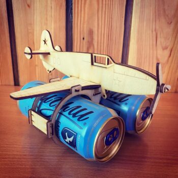 Intra απο ξύλο plywood 3mm-4mm πάχος - Διακόσμηση πάρτι θήκης αναψυκτικού αεροπλάνου Δίασταση 30x30 cm Intraeaxys-eo20wvq7 - Image 1