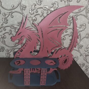 Intra απο ξύλο plywood 3mm-4mm πάχος - Δράκος Drink Holder Δίασταση 30x30 cm Intraeaxys-lopq8j37 - Image 3