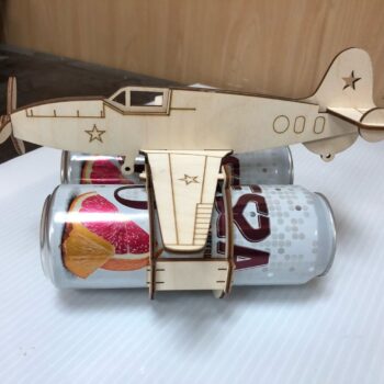 Intra απο ξύλο plywood 3mm-4mm πάχος - Δοχείο μπύρας αεροπλάνου Δίασταση 30x30 cm Intraeaxys-078yx5no - Image 1