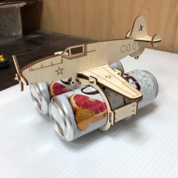 Intra απο ξύλο plywood 3mm-4mm πάχος - Δοχείο μπύρας αεροπλάνου Δίασταση 30x30 cm Intraeaxys-078yx5no - Image 3