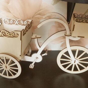 Intra απο ξύλο plywood 3mm-4mm πάχος - Bicycle Flower Stand Bicycle Planer Δίασταση 30x30 cm Intraeaxys-eoxlnw4o - Image 3