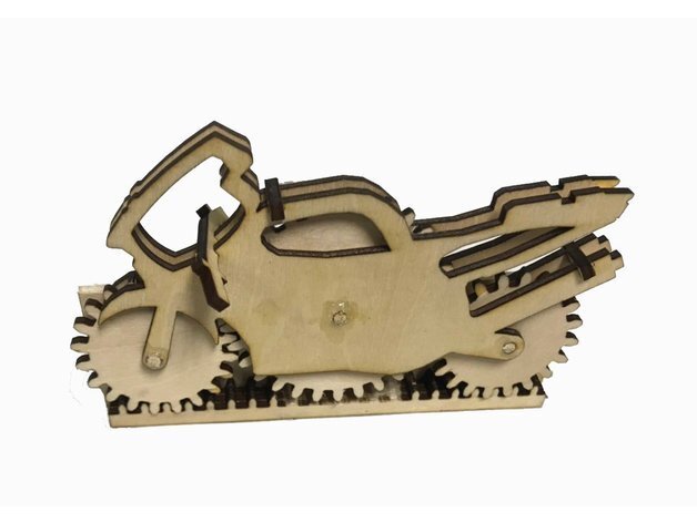 Intra απο ξύλο plywood 3mm-4mm πάχος - 3D Ξύλινο παζλ μοτοσικλέτας Δίασταση 30x30 cm Intraeaxys-eo2y05q1