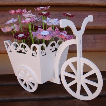 Intra απο ξύλο plywood 3mm-4mm πάχος - Ξύλινο καλάθι λουλουδιών για τρίκυκλο Δίασταση 30x30 cm Intraeaxys-lopqjy67 - Image 4