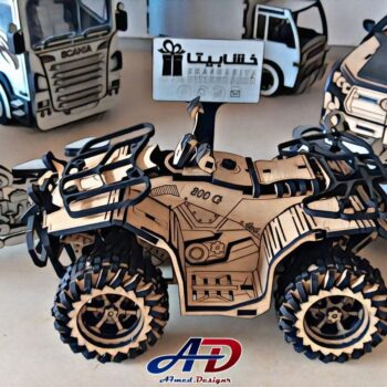 Intra απο ξύλο plywood 3mm-4mm πάχος - Ξύλινο ATV Quad Bike Παιχνίδι Δίασταση 30x30 cm Intraeaxys-eo0q6nw1 - Image 1