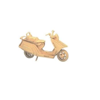 Intra απο ξύλο plywood 3mm-4mm πάχος - Μοτοσικλέτα Lambretta Scooter 3D Puzzle Ξύλινο μοντέλο επιφάνειας εργασίας Δίασταση 30x30 cm Intraeaxys-51rrvkv1 - Image 3