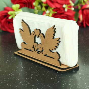 Intra απο ξύλο plywood 3mm-4mm πάχος - Περιστέρια με Καρδιά Γαμήλια Χαρτοπετσέτα Δίασταση 30x30 cm Intraeaxys-d1lvl9xo - Image 5