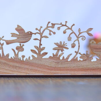 Intra απο ξύλο plywood 3mm-4mm πάχος - Διακόσμηση τραπεζιού πουλιών Δίασταση 30x30 cm Intraeaxys-078y2rqo - Image 5