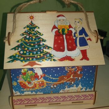 Intra απο ξύλο plywood 3mm-4mm πάχος - Κρεμαστός τροφοδότης πουλιών Δίασταση 30x30 cm Intraeaxys-m1d6eve7 - Image 3