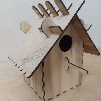 Intra απο ξύλο plywood 3mm-4mm πάχος - Ξύλινη τροφοδοσία πουλιών Wild Birds Nest Garden Decor Δίασταση 30x30 cm Intraeaxys-ro6yxnm7 - Image 1