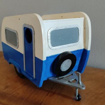 Intra απο ξύλο plywood 3mm-4mm πάχος - Caravan Bird House Δίασταση 40x50 cm Intraeaxys-yon0we27 - Image 3