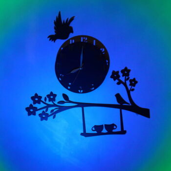 Intra απο ξύλο plywood 3mm-4mm πάχος - Ξύλινο ρολόι τοίχου δέντρο Δίασταση 30x30 cm Intraeaxys-ro6ypkm7 - Image 9