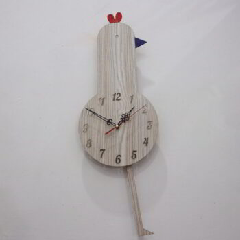 Intra απο ξύλο plywood 3mm-4mm πάχος - Ρολόι τοίχου πάπιας Δίασταση 30x30 cm Intraeaxys-075y2emo - Image 6