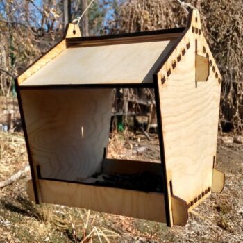 Intra απο ξύλο plywood 3mm-4mm πάχος - Birdfeeder – Χωρίς κόλλα Δίασταση 30x30 cm Intraeaxys-6o388yk1 - Image 1