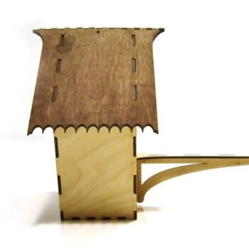 Intra απο ξύλο plywood 3mm-4mm πάχος - Σπιτάκι πουλιών 3mm Δίασταση 30x30 cm Intraeaxys-ro6dq337 - Image 3