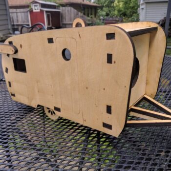 Intra απο ξύλο plywood 3mm-4mm πάχος - Camper Birdhouse Δίασταση 40x50 cm Intraeaxys-m1d6xk37 - Image 5