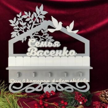 Intra απο ξύλο plywood 3mm-4mm πάχος - Εξατομικευμένη Ξύλινη κλειδοθήκη Δίασταση 30x30 cm Intraeaxys-51rr6l01 - Image 1