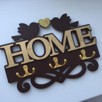 Intra απο ξύλο plywood 3mm-4mm πάχος - Κρεμάστρα για παλτό για διακόσμηση σπιτιού Δίασταση 30x30 cm Intraeaxys-qommwkpo - Image 1