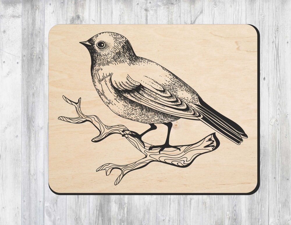 Intra απο ξύλο plywood 3mm-4mm πάχος - Laser Engrave Sparrow Δίασταση 30x30 cm Intraeaxys-6o3yg5k7