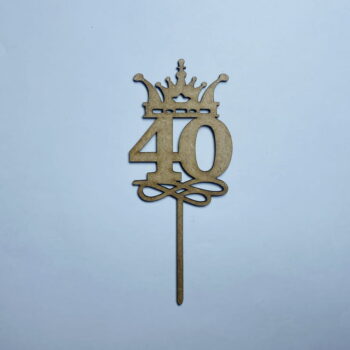 Intra απο ξύλο plywood 3mm-4mm πάχος - 40ο Cake Topper Δίασταση 30x30 cm Intraeaxys-075yej0o - Image 1