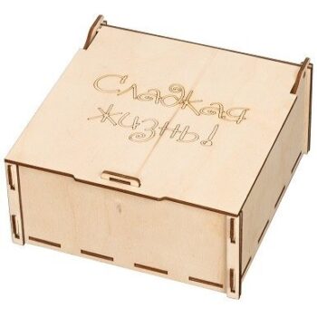 Intra απο ξύλο plywood 3mm-4mm πάχος - Κουτί δώρου με μέλι Δίασταση 30x30 cm Intraeaxys-6o38yqq1 - Image 3