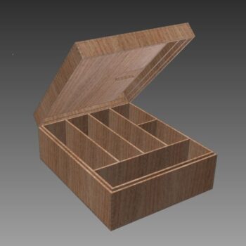 Intra απο ξύλο plywood 3mm-4mm πάχος - Μικρό κουτί αποθήκευσης Dominion Δίασταση 30x30 cm Intraeaxys-6o38yxr1 - Image 1