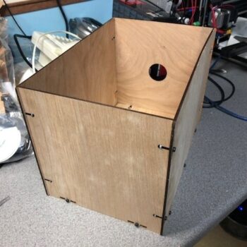 Intra απο ξύλο plywood 3mm-4mm πάχος - Απλό κουτί αποθήκευσης Δίασταση 30x30 cm Intraeaxys-078y3wqo - Image 3