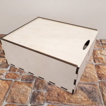 Intra απο ξύλο plywood 3mm-4mm πάχος - Κουτί αποθήκευσης με συρόμενο καπάκι Δίασταση 30x30 cm Intraeaxys-qommv2ro - Image 3