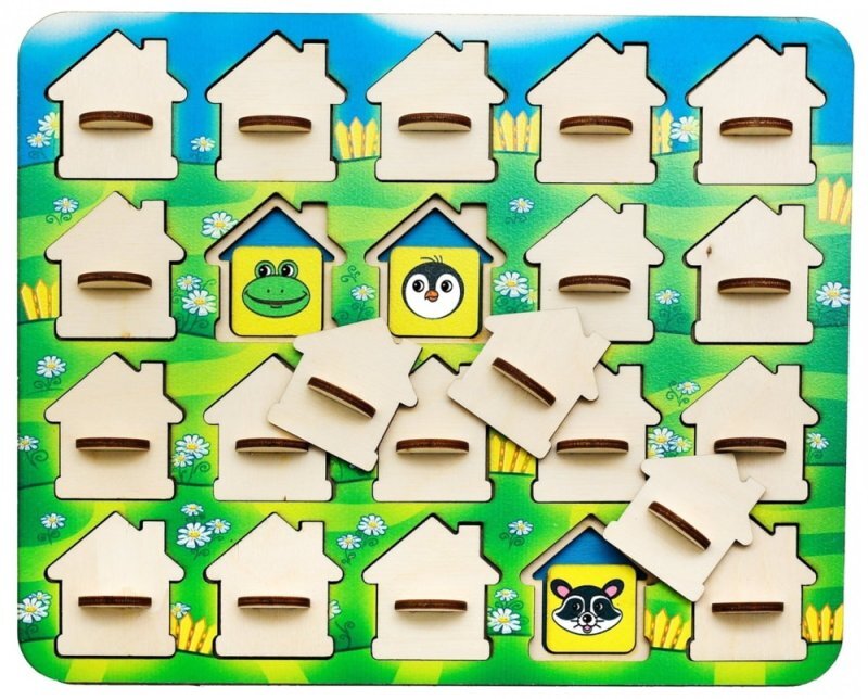 Intra απο ξύλο plywood 3mm-4mm πάχος - Παιχνίδι μνήμης για παιδιά Δίασταση 30x30 cm Intraeaxys-r1z9mlno