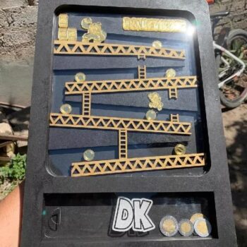 Intra απο ξύλο plywood 3mm-4mm πάχος - Κουτί γουρουνάκι Donkey Kong Δίασταση 30x30 cm Intraeaxys-6o38y2q1 - Image 3