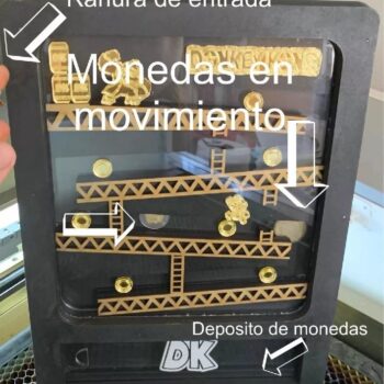 Intra απο ξύλο plywood 3mm-4mm πάχος - Κουτί γουρουνάκι Donkey Kong Δίασταση 30x30 cm Intraeaxys-6o38y2q1 - Image 6