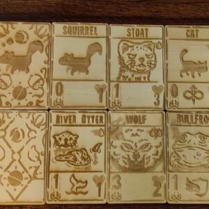 Intra απο ξύλο plywood 3mm-4mm πάχος - Κάρτες κρυπτογράφησης Δίασταση 30x30 cm Intraeaxys-pokm3281