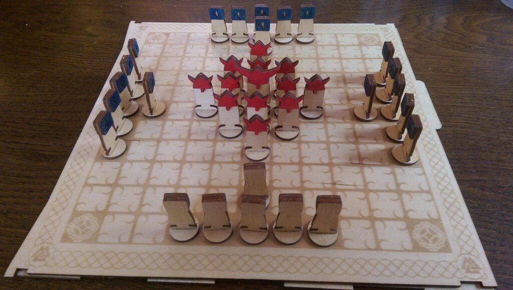 Intra απο ξύλο plywood 3mm-4mm πάχος - Επιτραπέζιο παιχνίδι Viking Δίασταση 30x30 cm Intraeaxys-eo4qvrd7