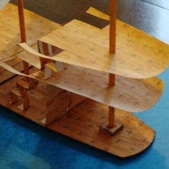 Intra απο ξύλο plywood 3mm-4mm πάχος - Ιστιοφόρο Galleon Δίασταση 30x30 cm Intraeaxys-m1dd6ry1 - Image 4