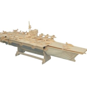 Intra απο ξύλο plywood 3mm-4mm πάχος - Παζλ 3D αεροπλανοφόρου Δίασταση 30x30 cm Intraeaxys-eo4qprg7