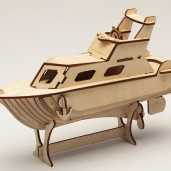 Intra απο ξύλο plywood 3mm-4mm πάχος - Yacht 3D Ξύλινο παζλ Δίασταση 30x30 cm Intraeaxys-eo0q4v91 - Image 1