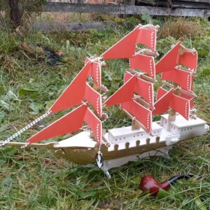 Intra απο ξύλο plywood 3mm-4mm πάχος - Ξύλινο μοντέλο ιστιοφόρου πλοίου Δίασταση 30x30 cm Intraeaxys-e1gk26do