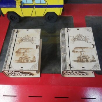 Intra απο ξύλο plywood 3mm-4mm πάχος - Διακοσμητικό κουτί βιβλίου Δίασταση 30x30 cm Intraeaxys-91jdmk81 - Image 3