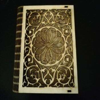 Intra απο ξύλο plywood 3mm-4mm πάχος - Διακοσμητικό κουτί βιβλίου με πτυσσόμενο καπάκι Δίασταση 30x30 cm Intraeaxys-r1z2znl1 - Image 1