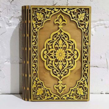 Intra απο ξύλο plywood 3mm-4mm πάχος - Διακοσμητικό Βιβλιοκούτι Κόντρα πλακέ σημύδας Δίασταση 30x30 cm Intraeaxys-075yx43o - Image 1