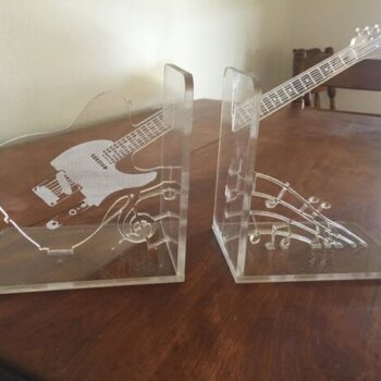 Intra απο ξύλο plywood 3mm-4mm πάχος - Βιβλιοθήκες κιθάρας με ακρυλικό χαραγμένο Δίασταση 20x20 cm Intraeaxys-lopqjg37 - Image 3