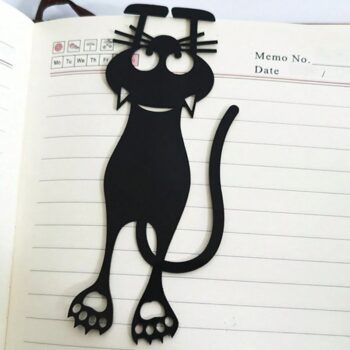 Intra απο ξύλο plywood 3mm-4mm πάχος - Δημιουργικός σελιδοδείκτης σε σχήμα γάτας Δίασταση 30x30 cm Intraeaxys-eoxp8gv7 - Image 1