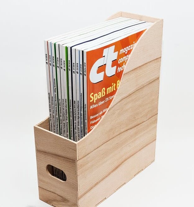 Intra απο ξύλο plywood 3mm-4mm πάχος - Magazine Holder Διοργανωτής περιοδικού Δίασταση 30x30 cm Intraeaxys-67wlxpm1