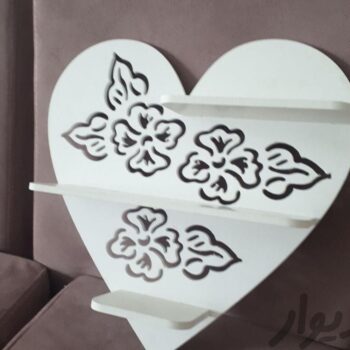 Intra απο ξύλο plywood 3mm-4mm πάχος - Διακοσμητικό ράφι τοίχου σε σχήμα καρδιάς Δίασταση 30x30 cm Intraeaxys-qommvkro - Image 3