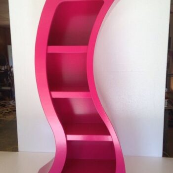 Intra απο ξύλο plywood 3mm-4mm πάχος - Καμπύλο ξύλινο πρότυπο ραφιών Δίασταση 30x30 cm Intraeaxys-m1d69m37 - Image 1