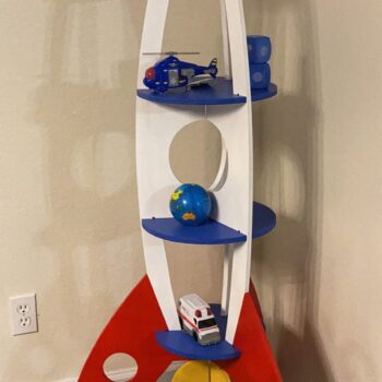 Intra απο ξύλο plywood 3mm-4mm πάχος - Ράφια παιδικών ρουκετών για παιδιά Δίασταση 30x30 cm Intraeaxys-eo4qp497 - Image 1