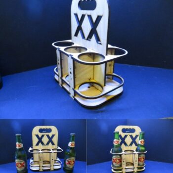 Intra απο ξύλο plywood 3mm-4mm πάχος - 6 Μπουκάλια Αναψυκτικό Caddy Δίασταση 30x30 cm Intraeaxys-r7vmxvk7 - Image 1