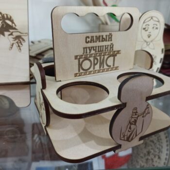 Intra απο ξύλο plywood 3mm-4mm πάχος - 4 Pack Beer Caddy Δίασταση 20x20 cm Intraeaxys-67wl0r81 - Image 1