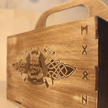 Intra απο ξύλο plywood 3mm-4mm πάχος - Viking Box Beer Box Gift Beer Caddy Δίασταση 30x30 cm Intraeaxys-ro6y3627 - Image 1